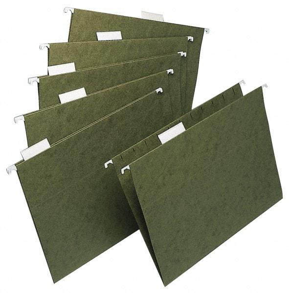 UNIVERSAL - 10 x 15", Legal, Green, Hanging File Folder - 1/3 Tab Cut Location - Americas Industrial Supply