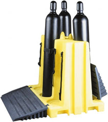 Enpac - Gas Cylinder Carts, Racks, Stands & Holders Type: Six Cylinder Floor Stand Rack Fits Cylinder Diameter: 3; 4; 5; 6; 7; 8; 9; 10 (Inch) - Americas Industrial Supply