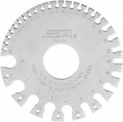 SPI - #36 Steel Wire and Sheet Metal Gage - Use with Uncoated Sheet and Plate Iron and Steel - Americas Industrial Supply