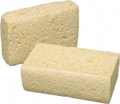 Ability One - 6-1/4" Long x 2-1/8" Wide x 1" Thick Scouring Sponge - Nonabrasive, Tan - Americas Industrial Supply