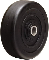 Hamilton - 4 Inch Diameter x 1-1/4 Inch Wide, Hard Rubber Caster Wheel - 250 Lb. Capacity, 1-1/2 Inch Hub Length, 1/2 Inch Axle Diameter, Self-Lube Bearing - Americas Industrial Supply
