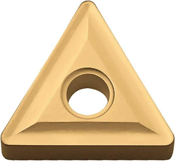 Kyocera - TNMG432 Grade CA5525 Carbide Turning Insert - TiCN/Al2O3/TiN Finish, 60° Triangle, 1/2" Inscr Circle, 3/16" Thick, 1/32" Corner Radius - Americas Industrial Supply
