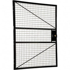 Vestil - 4' Long x 5' High, Black Hinged Door - Americas Industrial Supply