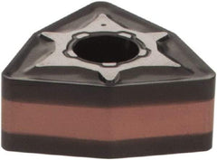 Iscar - WNMG332 M3M Grade IC6025 Carbide Turning Insert - TiCN/Al2O3/TiN Finish, 80° Trigon, 3/8" Inscr Circle, 3/16" Thick, 1/32" Corner Radius - Americas Industrial Supply