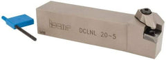 Iscar - DCLN, Left Hand Cut, 95° Lead Angle, 1-1/4" Shank Height x 1-1/4" Shank Width, Negative Rake Indexable Turning Toolholder - 6" OAL, CN.. Insert Compatibility, Series Isoturn - Americas Industrial Supply