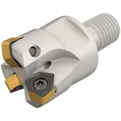 Iscar - 25mm Cut Diam, 0.039" Max Depth, M12 Modular Connection Indexable High-Feed End Mill - Screw Holding Method, H600 WXCU 05 Insert, FF EWX-M-05 Toolholder, Through Coolant - Americas Industrial Supply