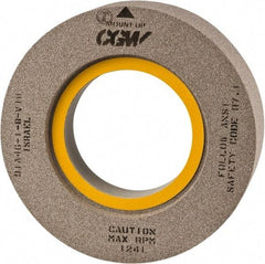 Camel Grinding Wheels - 18" Diam x 8" Hole x 2" Thick, I Hardness, 46 Grit Surface Grinding Wheel - Aluminum Oxide, Type 7, Medium Grade, 1,460 Max RPM, Vitrified Bond, Two-Side Recess - Americas Industrial Supply