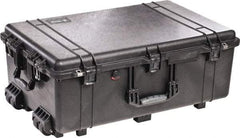 Pelican Products, Inc. - 20-15/32" Wide x 12-29/64" High, Clamshell Hard Case - Black, Polypropylene - Americas Industrial Supply