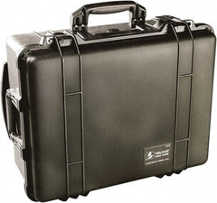 Pelican Products, Inc. - 17-59/64" Wide x 10-27/64" High, Clamshell Hard Case - Black, Polypropylene - Americas Industrial Supply