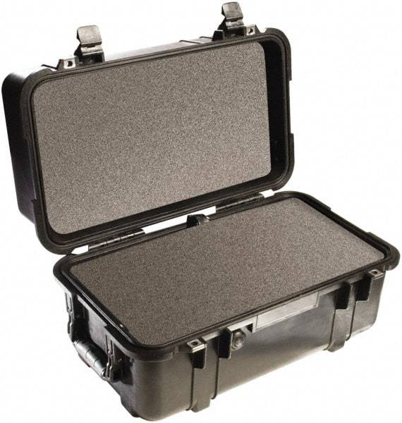 Pelican Products, Inc. - 12-47/64" Wide x 12-3/4" High, Clamshell Hard Case - Black, Polypropylene - Americas Industrial Supply