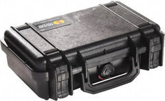 Pelican Products, Inc. - 8-11/32" Wide x 3-25/32" High, Clamshell Hard Case - Black, Polypropylene - Americas Industrial Supply