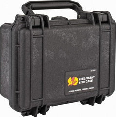 Pelican Products, Inc. - 6-49/64" Wide x 3-7/8" High, Clamshell Hard Case - Black, Polypropylene - Americas Industrial Supply
