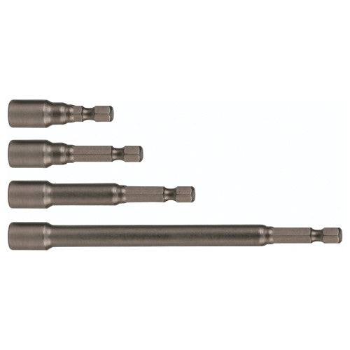 Nut Setter 1/4 × 12″ OAL Magnetic on 1/4″ Hex Drive - Americas Industrial Supply
