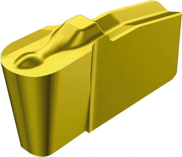 Sandvik Coromant - 50N151.2 4U Grade 235, 6mm Cutting Width Carbide Grooving Insert - 3mm Max Depth of Cut, Neutral, 3mm Corner Radius, TiCN/TiN Finish - Americas Industrial Supply