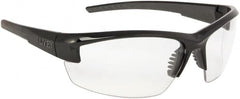 Uvex - Clear Lenses, Framed Safety Glasses - Anti-Fog, Scratch Resistant, Black Frame, Size Universal, Wrap Around - Americas Industrial Supply