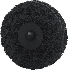 Norton - 3" Disc Diam, Silicon Carbide Quick Change Disc - Type R Attaching System, Nonwoven, Black, Extra Coarse Grade, 12,000 RPM - Americas Industrial Supply