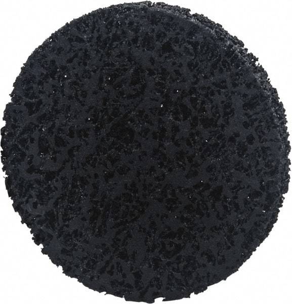 Norton - 6" Extra Coarse Grade Silicon Carbide Deburring Disc - Arbor Connection, Black, 8,000 Max RPM - Americas Industrial Supply
