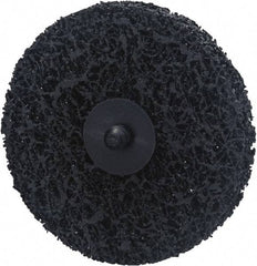 Norton - 4" Disc Diam, Silicon Carbide Quick Change Disc - Type R Attaching System, Nonwoven, Black, Extra Coarse Grade, 8,000 RPM - Americas Industrial Supply