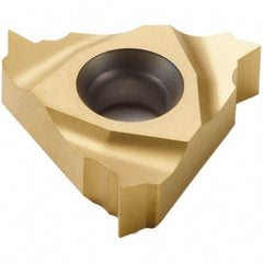 Seco - 16NL Internal Left Hand 14 NPT Laydown Threading Insert - Grade CP500, TiAlN/TiN Coated Carbide - Americas Industrial Supply