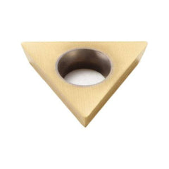 Seco - TDAB1.21.50.5 Grade CP500 Carbide Turning Insert - TiAlN/TiN Finish, 60° Triangle, 5/32" Inscr Circle, 3/64" Thick, 0.008" Corner Radius - Americas Industrial Supply