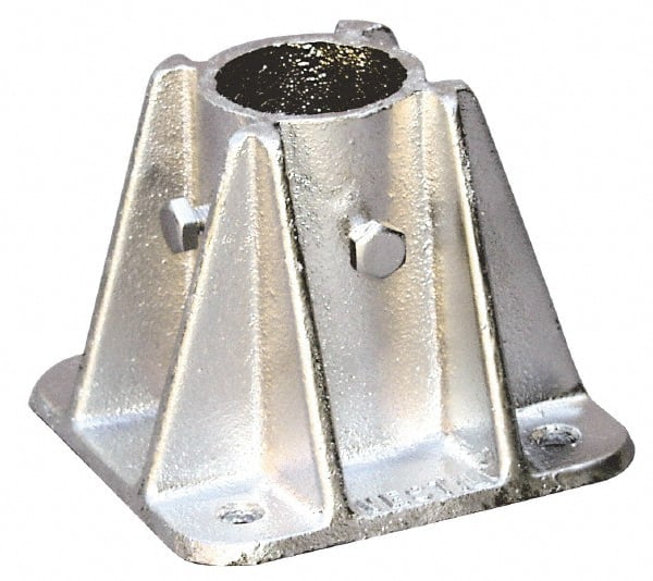 Vestil - Rail Mount Kits & Parts Type: Single Socket Floor Mount Mounting Plate Width (Inch): 5 - Americas Industrial Supply