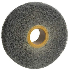 Norton - 6" Diam, 4" Face Width, 1" Center Hole, Medium Grade, Silicon Carbide Deburring Wheel - Convolute, Medium Density 4 Grade, 3,000 RPM - Americas Industrial Supply