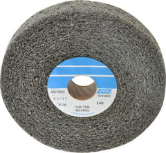 Norton - 6" Diam, 1" Face Width, 1" Center Hole, Fine Grade, Silicon Carbide Deburring Wheel - Convolute, Medium Density 4 Grade, 3,000 RPM - Americas Industrial Supply