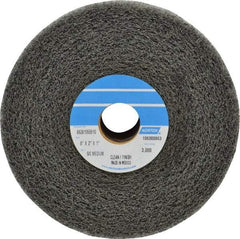 Norton - 6" Diam, 2" Face Width, 1" Center Hole, Medium Grade, Silicon Carbide Deburring Wheel - Convolute, Medium Density 4 Grade, 3,000 RPM - Americas Industrial Supply