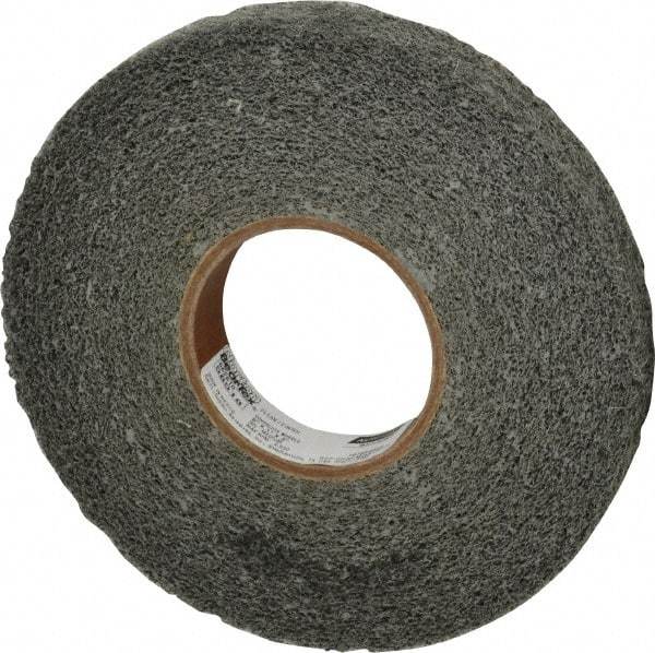 Norton - 8" Diam, 1" Face Width, 3" Center Hole, Medium Grade, Silicon Carbide Deburring Wheel - Convolute, Medium Density 4 Grade, 2,500 RPM - Americas Industrial Supply