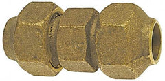NIBCO - 3/4" Cast Copper Pipe Flared Coupling - FL x FL - Americas Industrial Supply