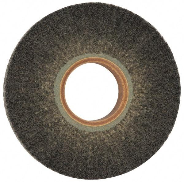 Norton - 6" Diam 220 Grit Silicon Carbide Unmounted Flap Wheel - 2" Hole, 1" Wide, Density 5, Nonwoven, Grade Fine, 3,000 Max RPM - Americas Industrial Supply