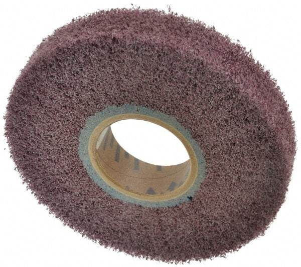 Norton - 6" Diam 120 Grit Aluminum Oxide Unmounted Flap Wheel - 2" Hole, 1" Wide, Density 5, Nonwoven, Grade Medium, 3,000 Max RPM - Americas Industrial Supply