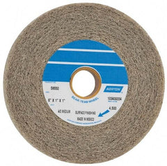 Norton - 6" Diam, 1" Face Width, 1" Center Hole, Medium Grade, Aluminum Oxide Deburring Wheel - Convolute, Medium Density 4 Grade, 4,500 RPM - Americas Industrial Supply