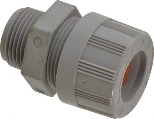 Woodhead Electrical - 15.88 to 19.05mm Capacity, Liquidtight, Straight Strain Relief Cord Grip - 3/4 NPT Thread, Nylon - Americas Industrial Supply