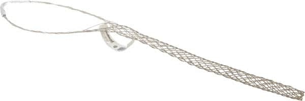 Woodhead Electrical - 3/4 to 0.99 Inch Cable Diameter, Tinned Bronze, Single Loop Support Grip - 14 Inch Long, 1,300 Lb. Breaking Strength, 14 Inch Mesh Length - Americas Industrial Supply