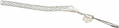 Woodhead Electrical - 1 to 1.24 Inch Cable Diameter, Tinned Bronze, Offset Loop Support Grip - 22 Inch Long, 1,680 Lb. Breaking Strength, 15 Inch Mesh Length - Americas Industrial Supply