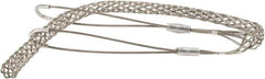 Woodhead Electrical - 3/4 to 0.99 Inch Cable Diameter, Tinned Bronze, Double Loop Support Grip - 36 Inch Long, 2,700 Lb. Breaking Strength, 26 Inch Mesh Length - Americas Industrial Supply