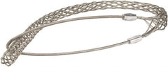 Woodhead Electrical - 1 to 1.24 Inch Cable Diameter, Tinned Bronze, Single Loop Support Grip - 39 Inch Long, 4,720 Lb. Breaking Strength, 29 Inch Mesh Length - Americas Industrial Supply