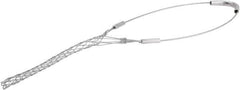 Woodhead Electrical - 0.4 to 0.56 Inch Cable Diameter, Galvanized Steel, Single Loop Support Grip - 14 Inch Long, 1,100 Lb. Breaking Strength, 5 Inch Mesh Length - Americas Industrial Supply