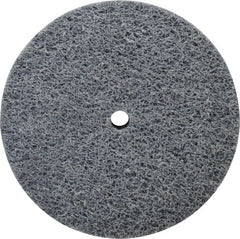 Norton - 3" Diam, 3/4" Face Width, 1/4" Center Hole, Medium Grade, Silicon Carbide Deburring Wheel - Unitized, Medium Density 4 Grade, 8,000 RPM - Americas Industrial Supply