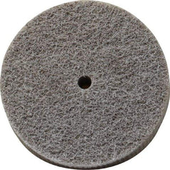 Norton - 3" Diam, 3/4" Face Width, 1/4" Center Hole, Fine Grade, Aluminum Oxide Deburring Wheel - Unitized, Medium Density 4 Grade, 8,000 RPM - Americas Industrial Supply