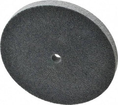 Norton - 6" Diam, 1/2" Face Width, 1/2" Center Hole, Medium Grade, Silicon Carbide Deburring Wheel - Unitized, Medium Density 4 Grade, 4,800 RPM - Americas Industrial Supply
