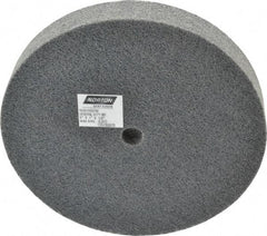 Norton - 6" Diam, 1" Face Width, 1/2" Center Hole, Fine Grade, Silicon Carbide Deburring Wheel - Unitized, Medium Density 4 Grade, 4,800 RPM - Americas Industrial Supply