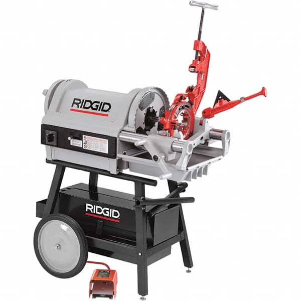 Ridgid - Pipe Threading Machines Maximum Pipe Size Capacity (mm): 100.00 Maximum Pipe Size Capacity (Inch): 4 - Americas Industrial Supply