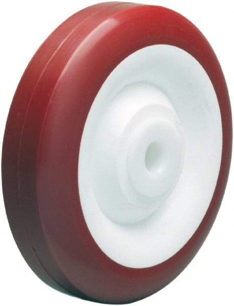 Hamilton - 5 Inch Diameter x 1-3/8 Inch Wide, Polyurethane on Polypropylene Caster Wheel - 450 Lb. Capacity, 1-5/8 Inch Hub Length, 3/8 Inch Axle Diameter, Ball Bearing - Americas Industrial Supply