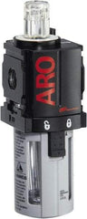 ARO/Ingersoll-Rand - 1/8" NPT, 150 Max psi Miniature Modular Lubricator - Polycarbonate Bowl, Aluminum Body, 32 CFM, 125°F Max Temp, 1.58" Long x 1.81" Wide x 5.04" High - Americas Industrial Supply