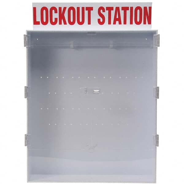 Brady - Empty Polystyrene/Acrylic Lockout Device & Tag Station - Americas Industrial Supply