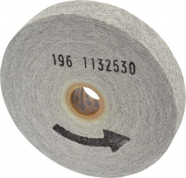 Norton - 6" Diam, 1" Face Width, 1" Center Hole, Medium Grade, Aluminum Oxide Deburring Wheel - Convolute, Hard Density 7 Grade, 6,000 RPM - Americas Industrial Supply