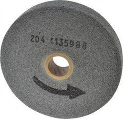 Norton - 6" Diam, 1" Face Width, 1" Center Hole, Very Fine Grade, Silicon Carbide Deburring Wheel - Convolute, Medium Density 6 Grade, 4,500 RPM - Americas Industrial Supply