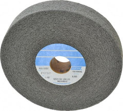 Norton - 6" Diam, 1" Face Width, 1" Center Hole, Fine Grade, Silicon Carbide Deburring Wheel - Convolute, Medium Density 6 Grade, 4,500 RPM - Americas Industrial Supply